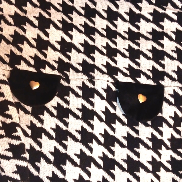 TAHARI BLACK N WHITE A LINE DRESS 5-6 - Picture 2 of 7